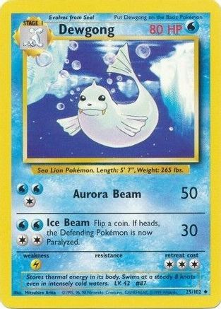 Dewgong (25) - Base Set
