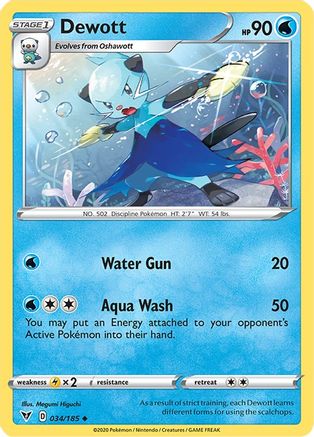 Dewott (34) Reverse Holofoil - Vivid Voltage