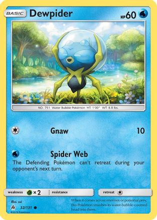 Dewpider (32) Reverse Holofoil - Forbidden Light