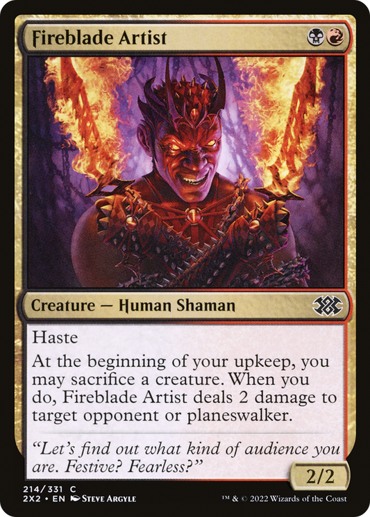 Fireblade Artist [Double Masters 2022] Foil