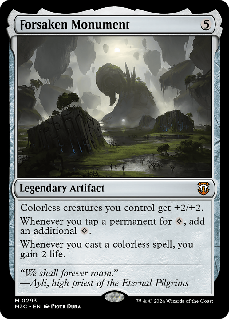 Forsaken Monument (Ripple Foil) [Modern Horizons 3 Commander] | Silver Goblin