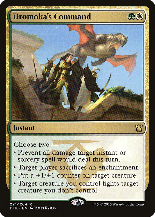 Dromoka's Command [Dragons of Tarkir] Foil