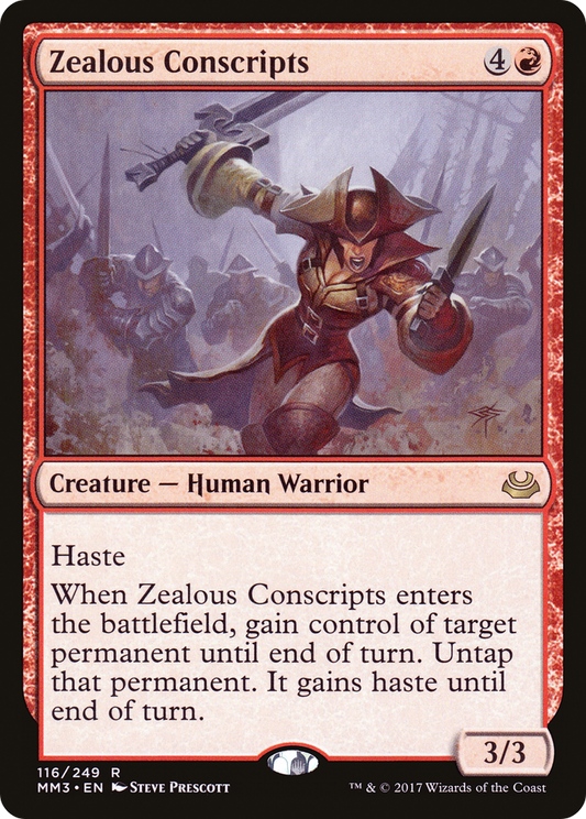 Zealous Conscripts [Modern Masters 2017] Foil
