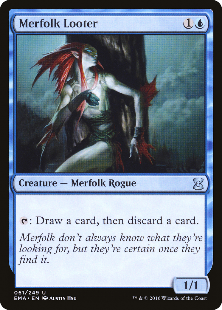 Merfolk Looter (061) Foil - Eternal Masters