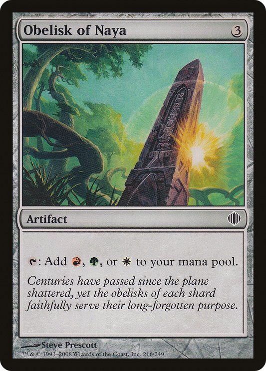 Obelisk of Naya [Shards of Alara] Foil