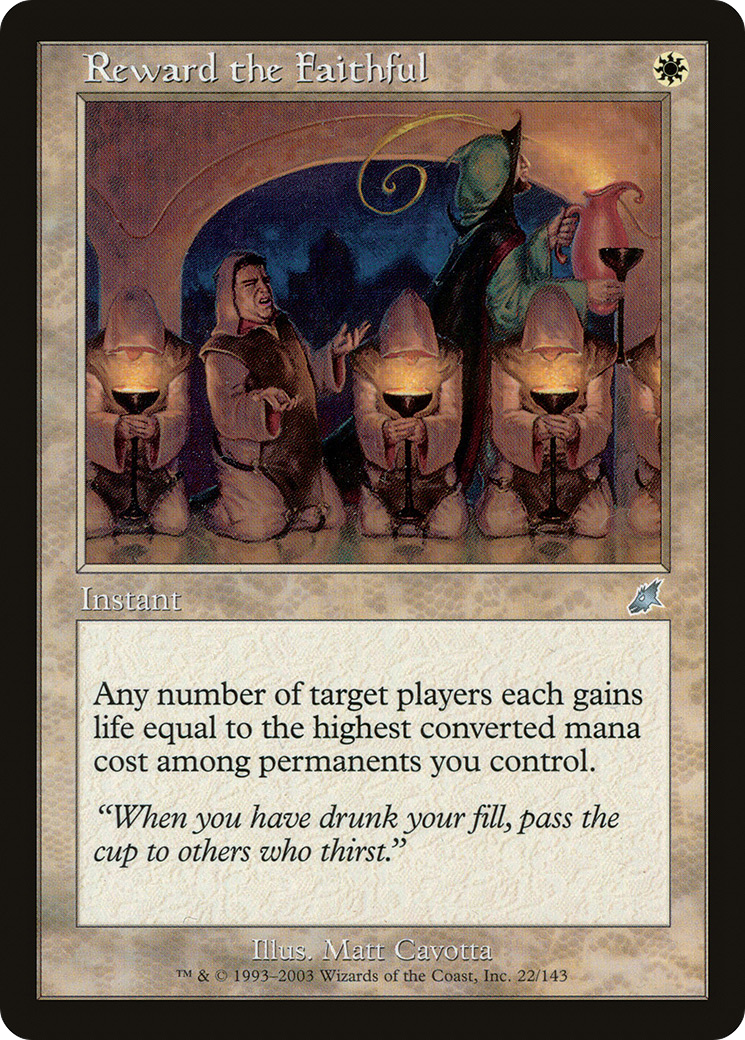 Reward the Faithful [Scourge] Foil