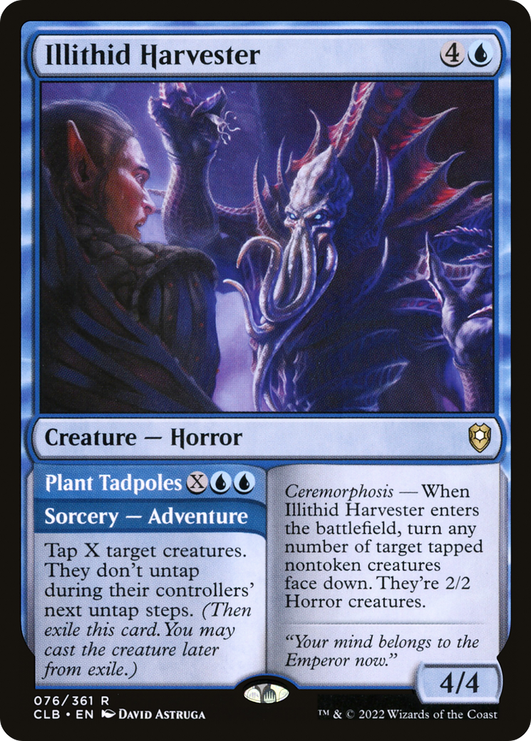 Illithid Harvester // Plant Tadpoles [Commander Legends: Battle for Baldur's Gate]