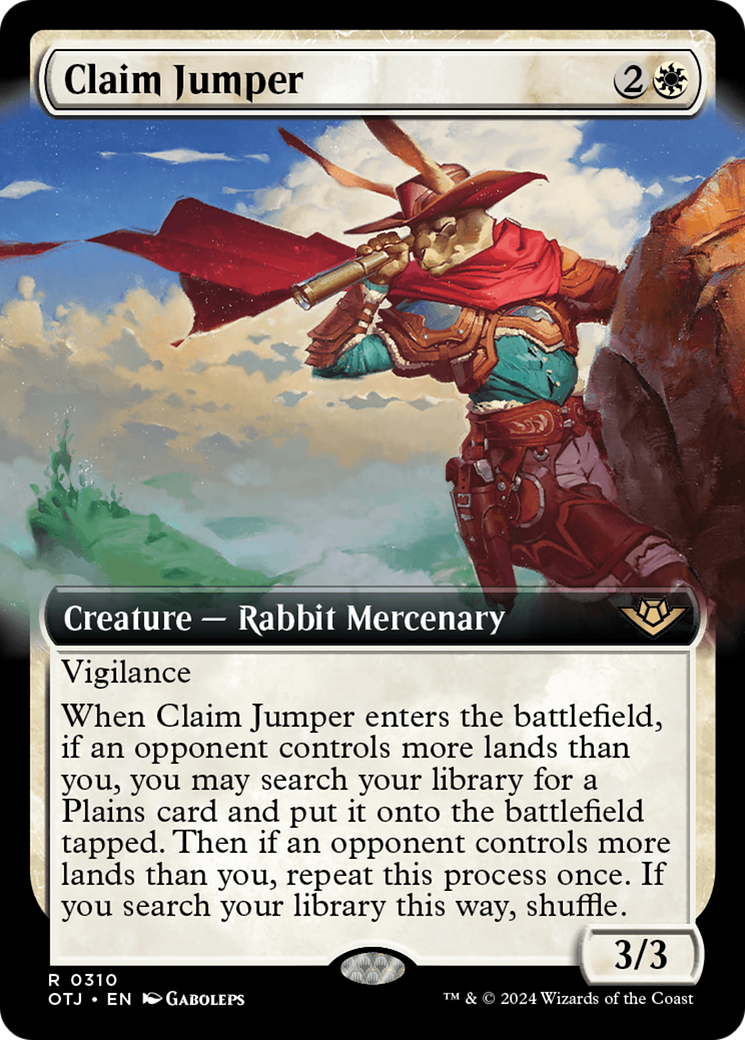 Claim Jumper (Extended Art) (310) Foil - Outlaws of Thunder Junction