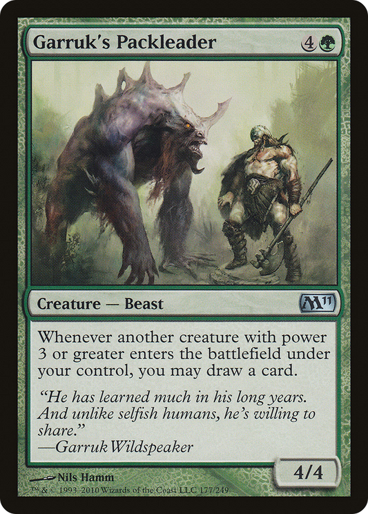 Garruk's Packleader [Magic 2011] Foil