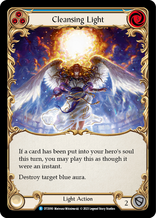 Cleansing Light (Blue) Rainbow Foil (DTD090) - Dusk till Dawn | Silver Goblin