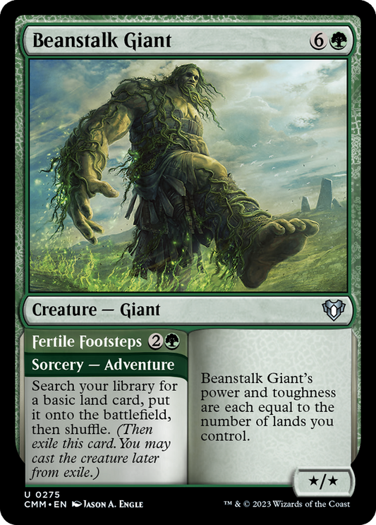Beanstalk Giant // Fertile Footsteps [Commander Masters] Foil