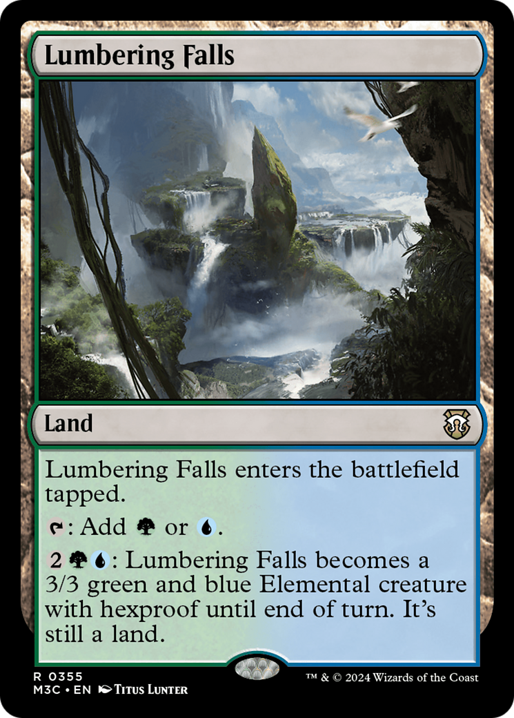 Lumbering Falls (Ripple Foil) [Modern Horizons 3 Commander] | Silver Goblin
