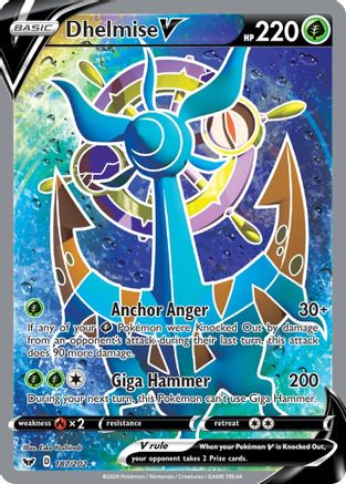 Dhelmise V (Full Art) (187) Holofoil - Sword & Shield