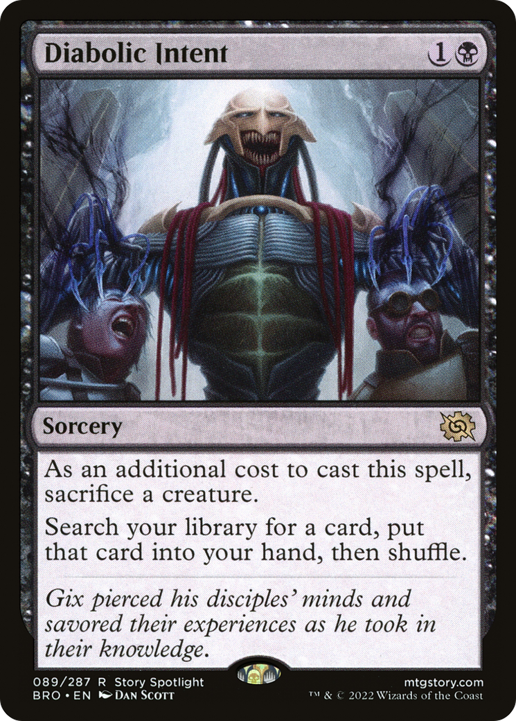 Diabolic Intent (089) - The Brothers' War Foil