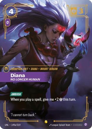 Diana – No Longer Human (Alternate Art) (149a) Foil - Unleashed