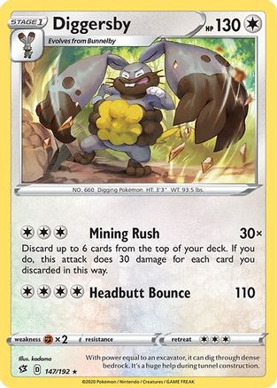 Diggersby (147) Reverse Holofoil - Rebel Clash