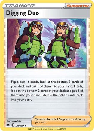 Digging Duo (126) Reverse Holofoil - Crown Zenith