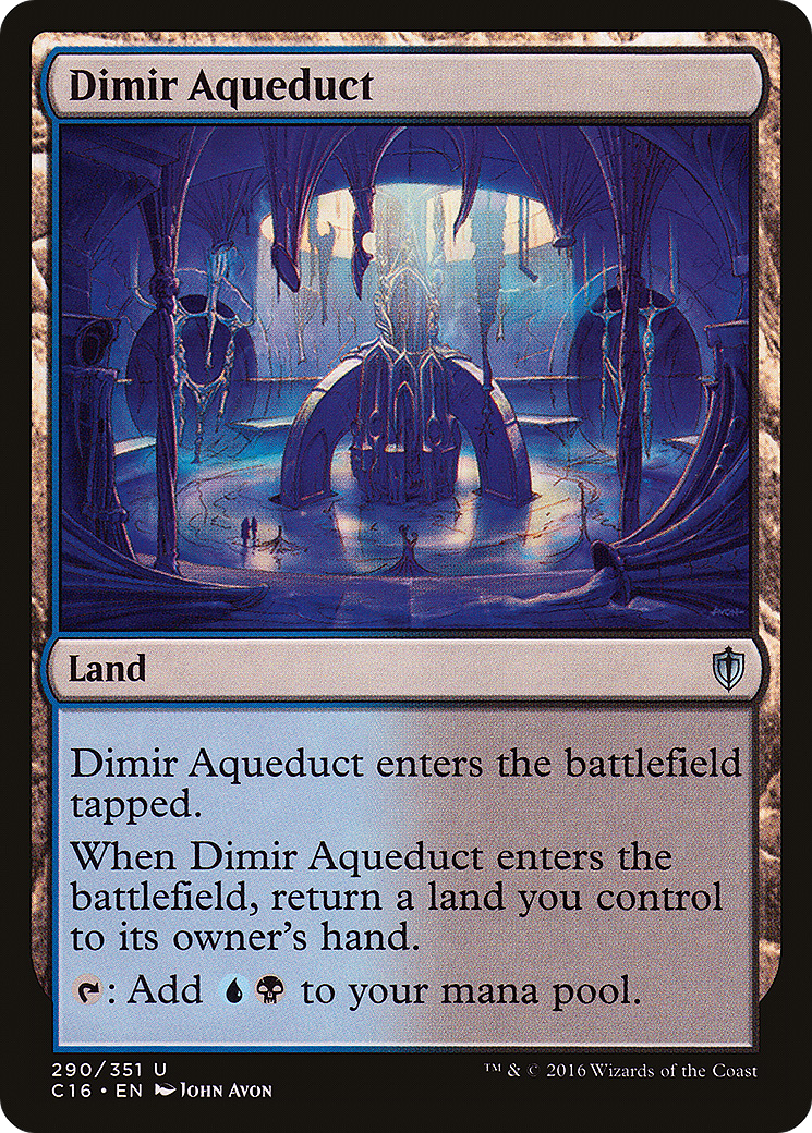 Dimir Aqueduct (290) - Commander 2016
