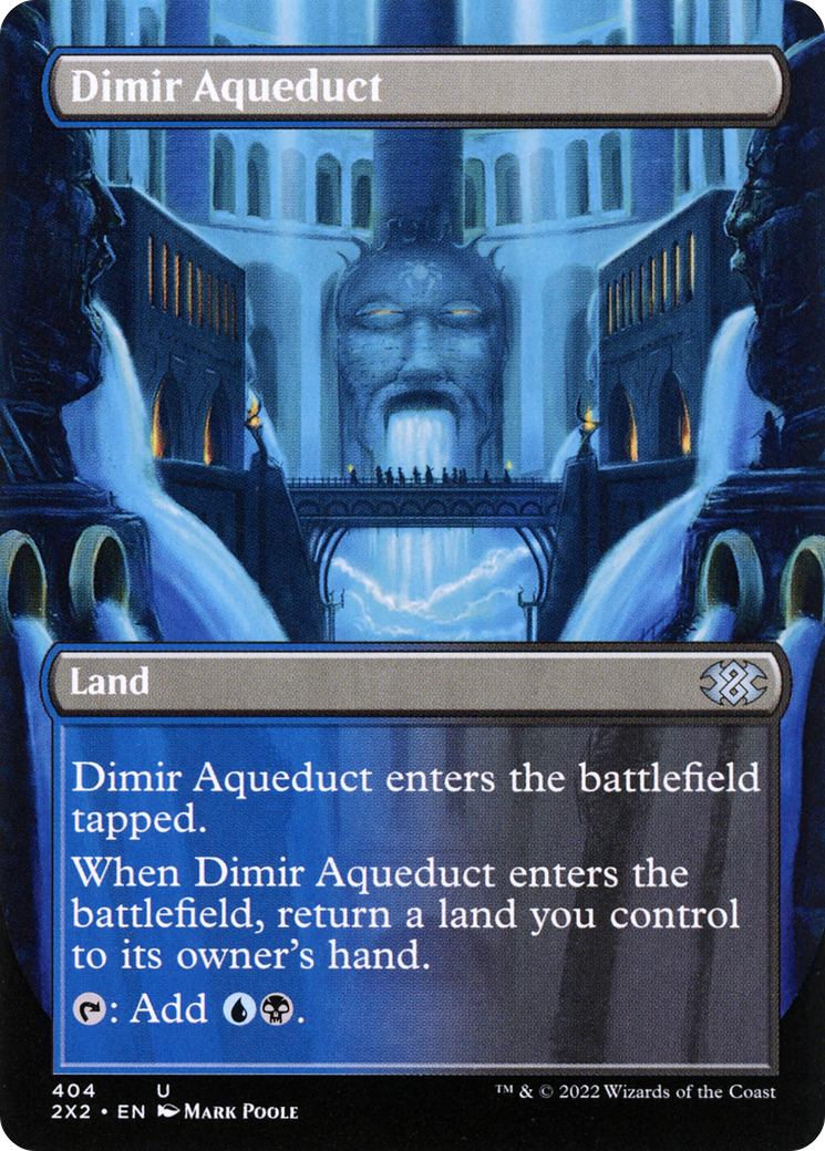 Dimir Aqueduct (Borderless) (404) - Double Masters 2022