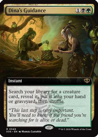 Dina's Guidance (Extended Art) (349) Foil - Secrets of Strixhaven