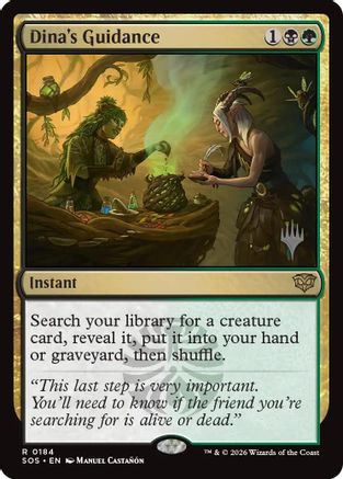 Dina's Guidance (Promo Pack) (184) Foil - Secrets of Strixhaven