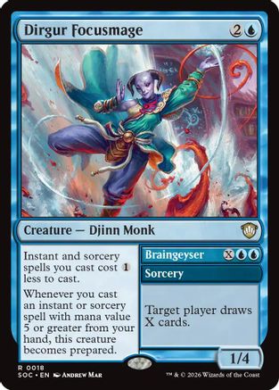 Dirgur Focusmage // Braingeyser (018) - Commander: Secrets of Strixhaven