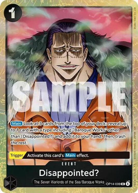 Disappointed? (Premium Card Collection -Best Selection Vol. 6-) (OP14-099) Foil