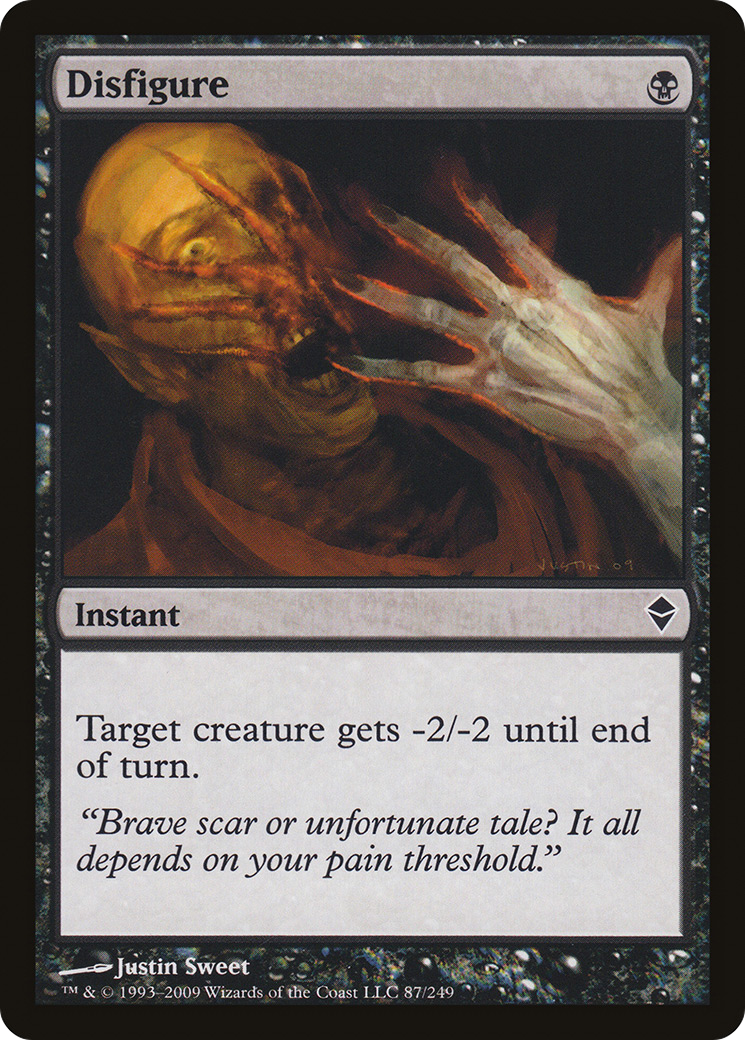 Disfigure (087) - Zendikar Foil