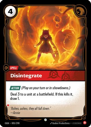 Disintegrate (005) - Origins