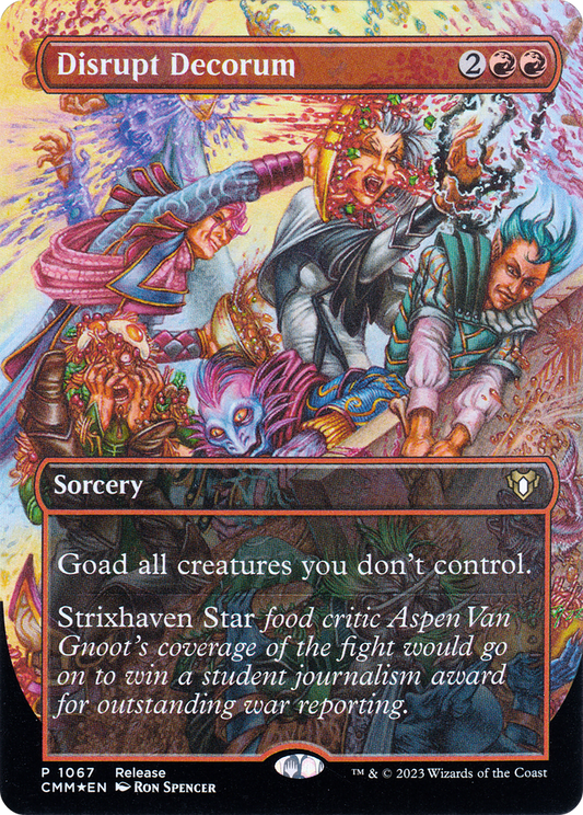 Disrupt Decorum (1067) Foil - Commander Masters