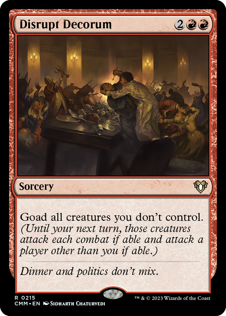 Disrupt Decorum (215) Foil - Commander Masters