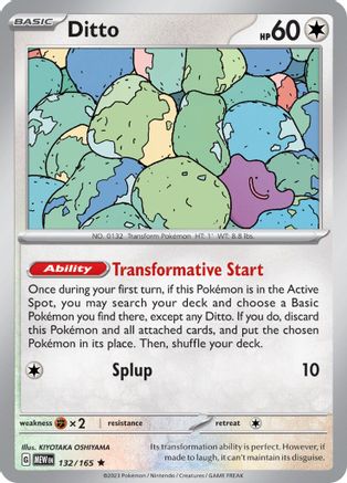 Ditto (132) Reverse Holofoil - 151