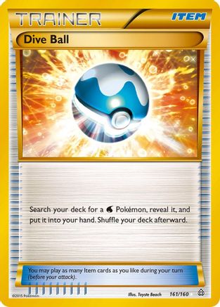 Dive Ball (Gold) (161) Holofoil - Primal Clash