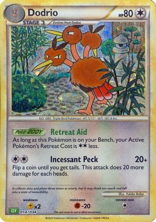 Dodrio (14) Holofoil - Trading Card Game Classic