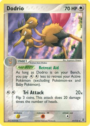 Dodrio (21) Reverse Holofoil - FireRed & LeafGreen
