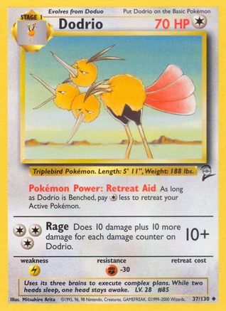Dodrio (37) - Base Set 2