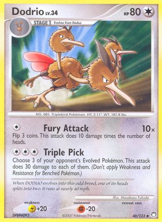 Dodrio (46) Reverse Holofoil - Mysterious Treasures