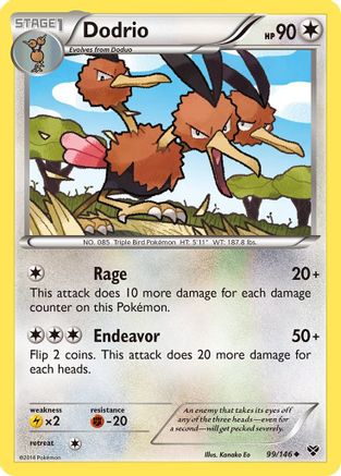 Dodrio (99) Reverse Holofoil - XY Base Set