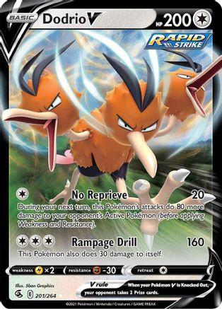 Dodrio V (201) Holofoil - Fusion Strike