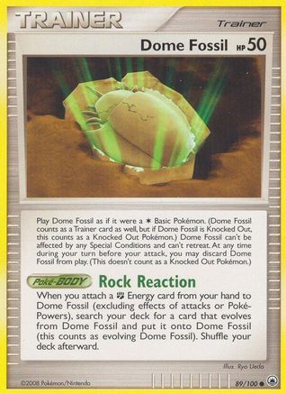 Dome Fossil (89) Reverse Holofoil - Majestic Dawn