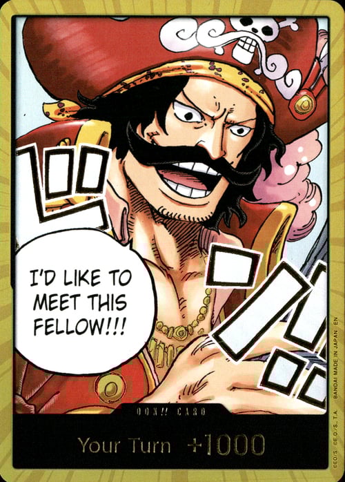 DON!! Card (Gol.D.Roger) (Gold) Foil - OP13
