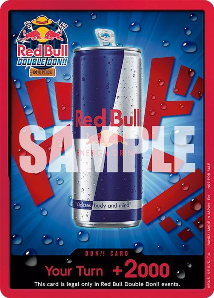 DON!! Card (Red Bull Double Don!!) Foil - One Piece Promotion Cards