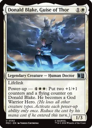 Donald Blake, Guise of Thor (592) - Commander: Marvel Super Heroes