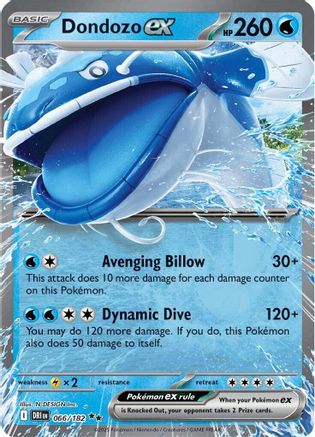 Dondozo ex (66) Holofoil - Destined Rivals