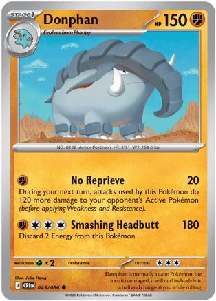 Donphan (45) Reverse Holofoil - Chaos Rising