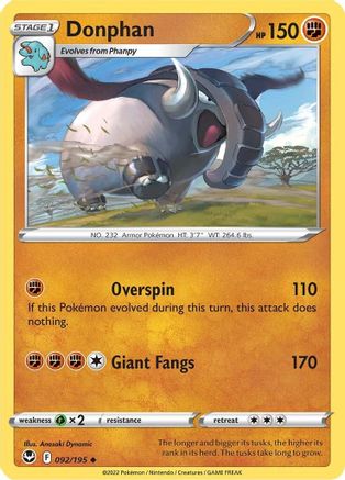 Donphan (92) - Silver Tempest