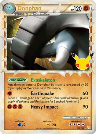 Donphan (Prime) (107) Holofoil - Celebrations Classic Collection