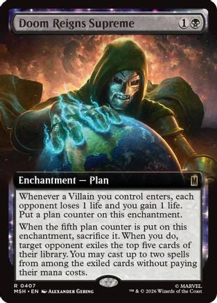 Doom Reigns Supreme (Extended Art) (407) Foil - Marvel Super Heroes