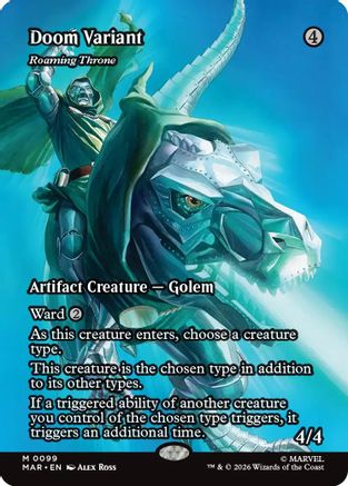Doom Variant – Roaming Throne (099) Foil - Marvel Universe