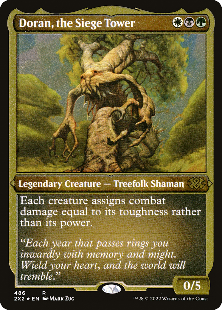 Doran, the Siege Tower (486) Etched Foil - Double Masters 2022